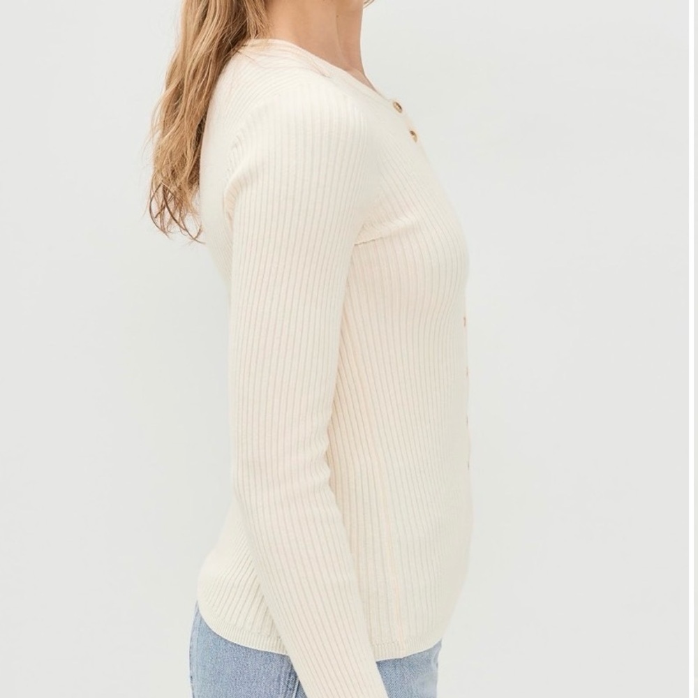 Faherty NWOT Cashmere blend Milo Ribbed Cardigan - Picture 5 of 11